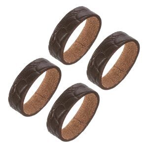 4pcs Leather Belt Loop Keepers - Irregular Pattern Ring Buckle Fits 3.5cm🧐